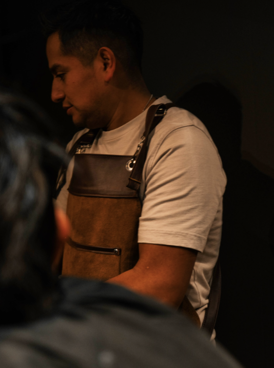 Barbero trabajando